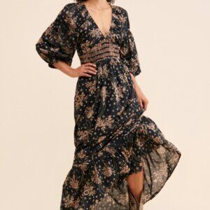 NWOT Free People Golden Hour Maxi Dress